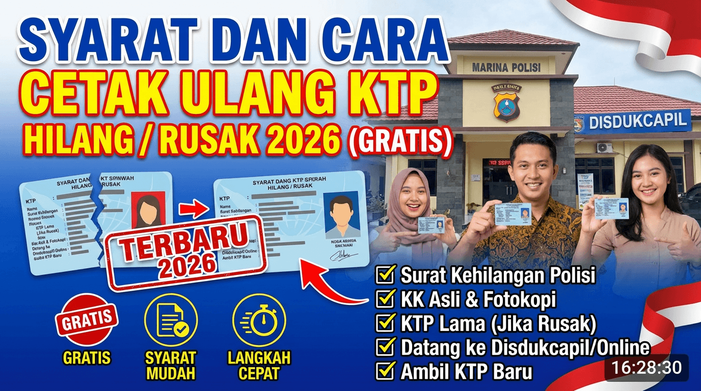Cara Cetak Ulang KTP