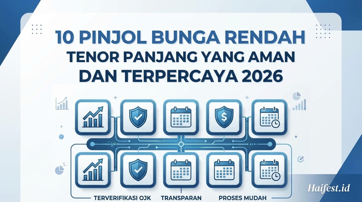 10 Pinjol Bunga Rendah Tenor Panjang yang Aman dan Terpercaya 2026