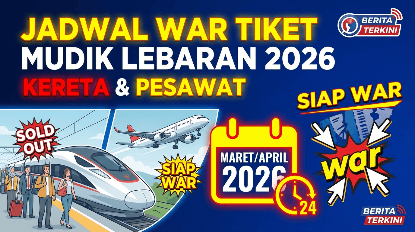 Jadwal War Tiket Kereta dan Pesawat Mudik Lebaran 2026