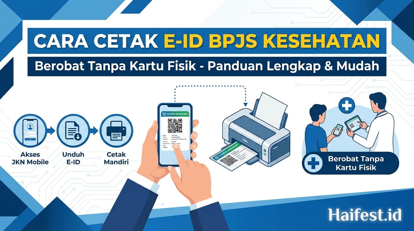 Cara Cetak E-ID BPJS Kesehatan untuk Berobat Tanpa Kartu