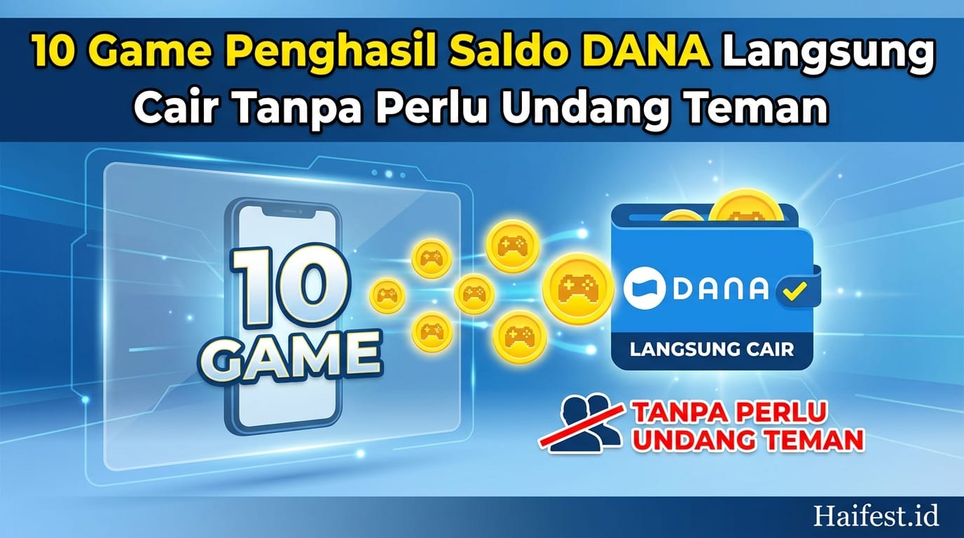 10 Game Penghasil Saldo DANA Langsung Cair Tanpa Perlu Undang Teman