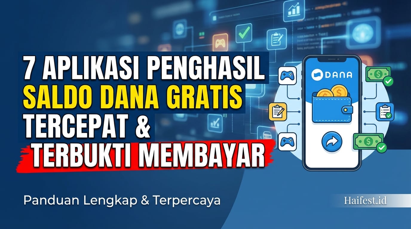 7 Daftar Aplikasi Penghasil Saldo DANA Gratis Tercepat Terbukti Membayar