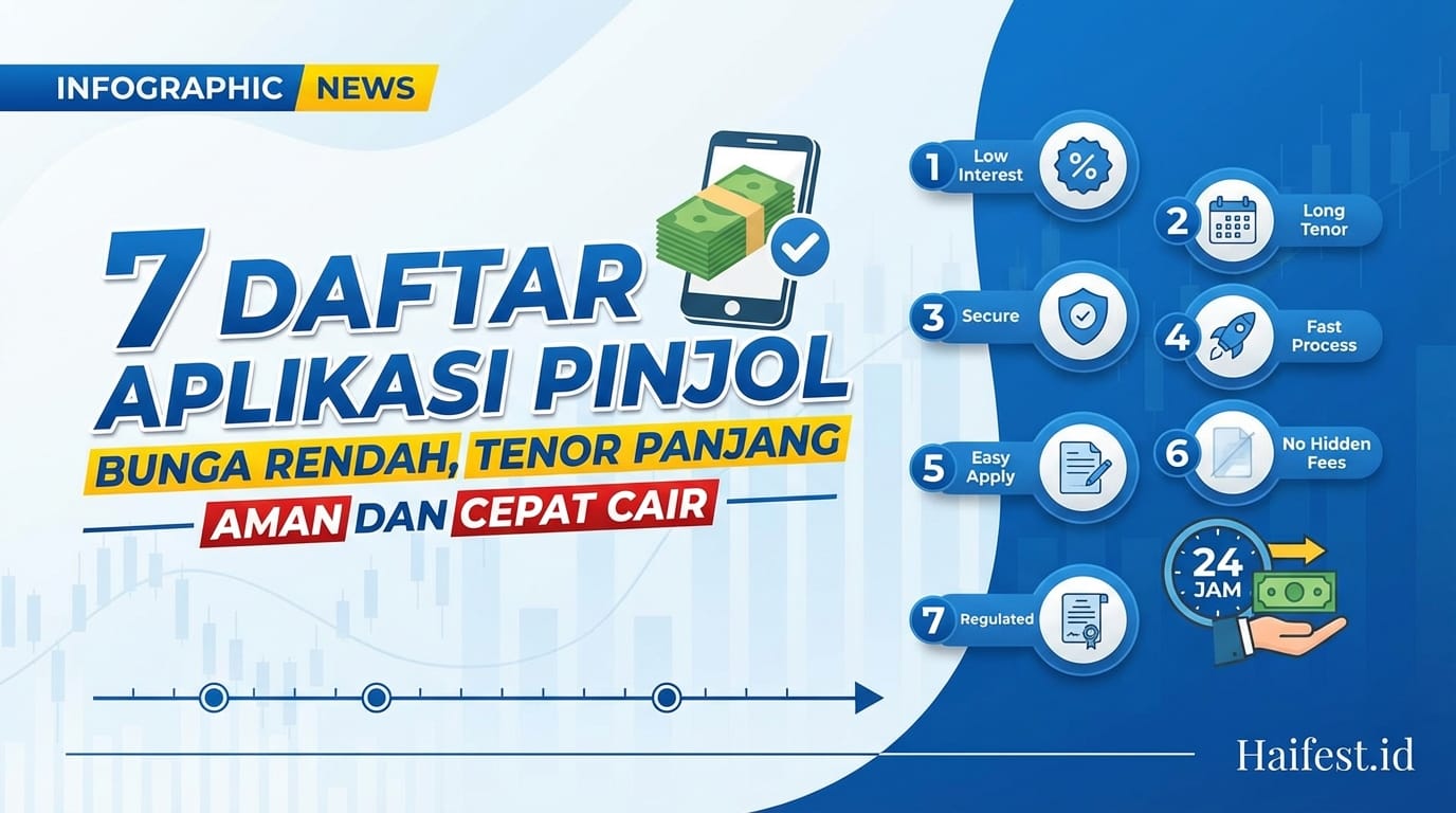 7 Daftar Aplikasi Pinjol Bunga Rendah Tenor Panjang, Aman dan Cepat Cair