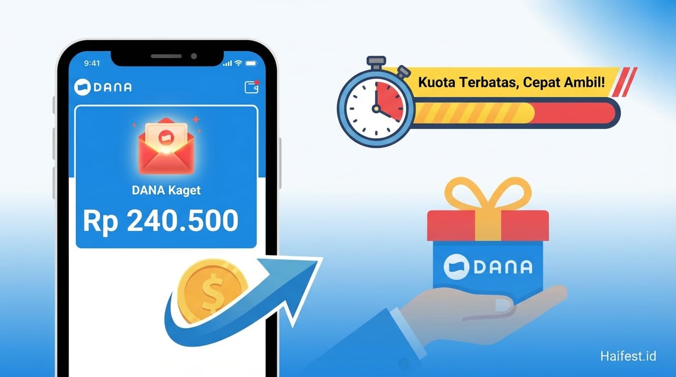 Ambil Link DANA Kaget Rp240.500 Gratis, Pastikan Anda Kebagian Kuotanya!