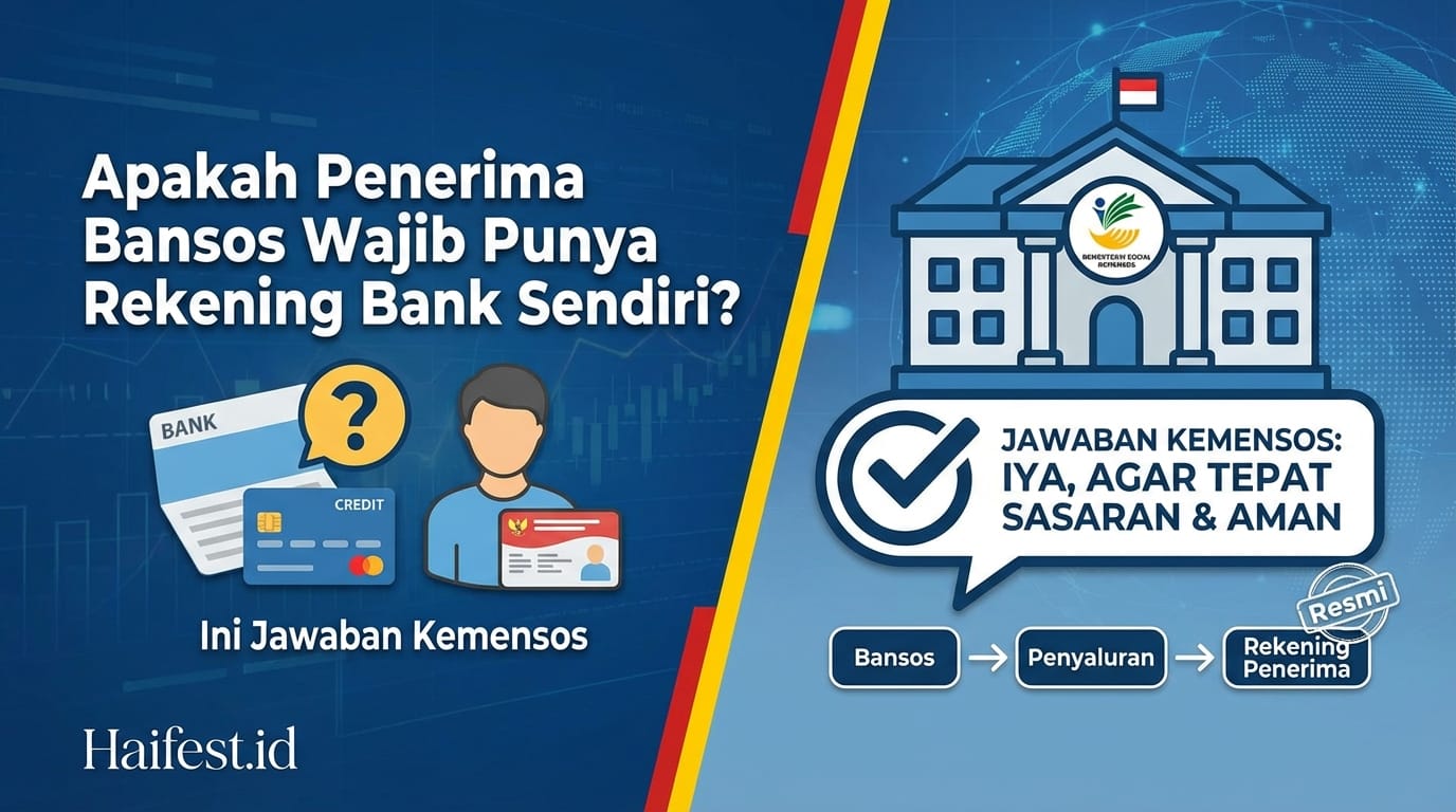 Apakah Penerima Bansos Wajib Punya Rekening Bank Sendiri? Ini Jawaban Kemensos