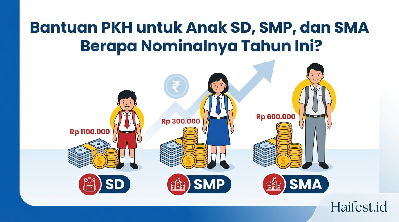 Bantuan PKH untuk Anak SD, SMP, dan SMA Berapa Nominalnya Tahun Ini?