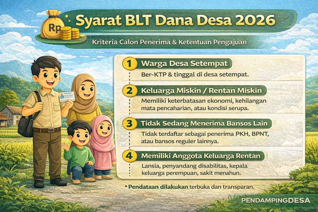BLT Dana Desa 2026: Jadwal, Syarat, dan Cara Daftar Terbaru!