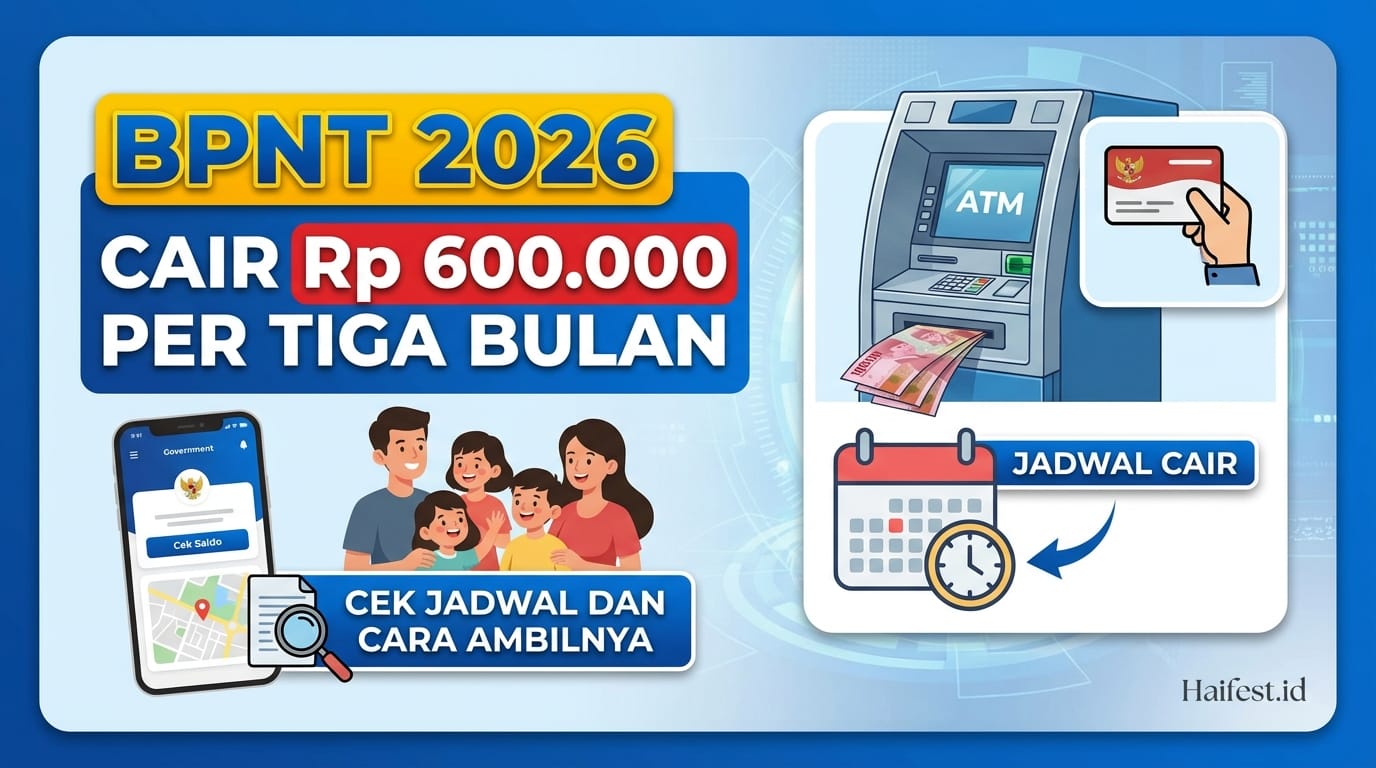 BPNT 2026 Cair Rp 600.000 Per Tiga Bulan Cek Jadwal dan Cara Ambilnya
