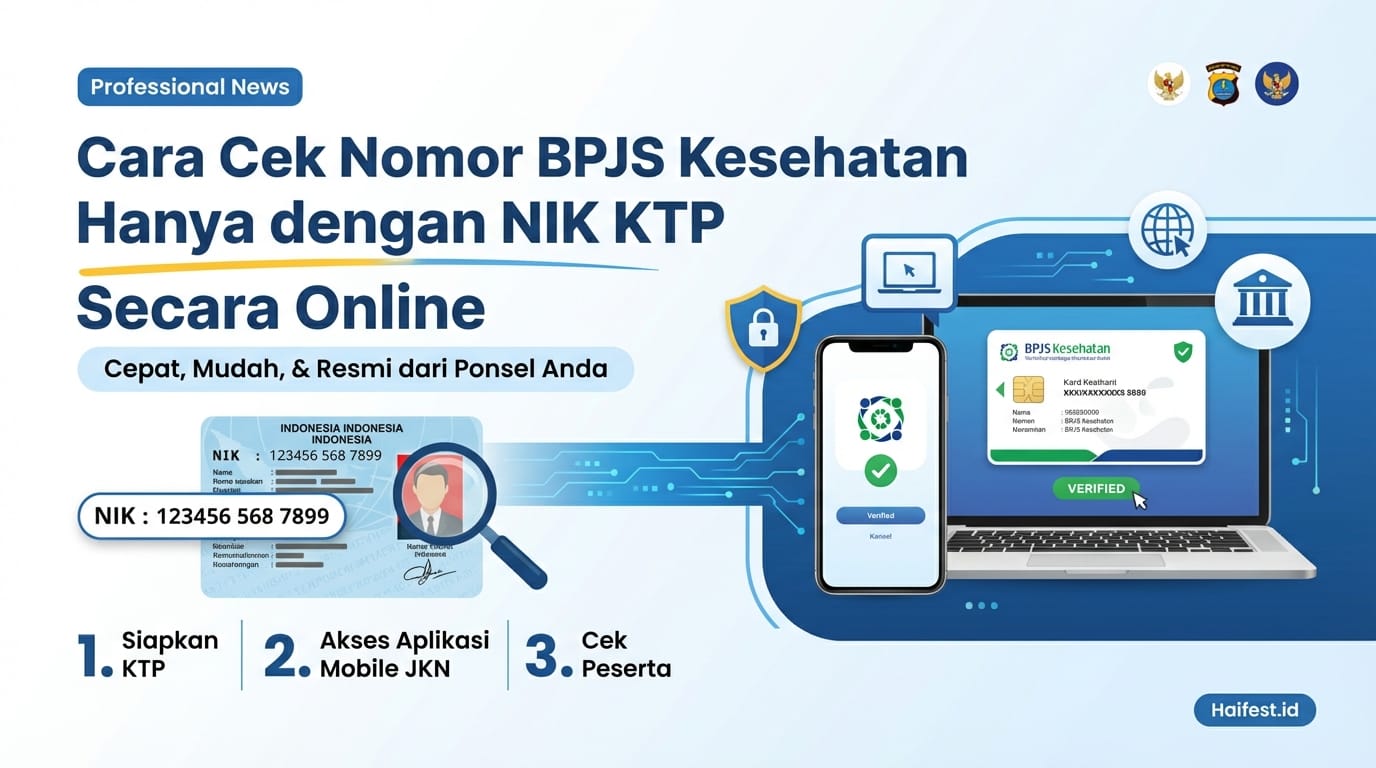 Cara Cek Nomor BPJS Kesehatan Hanya dengan NIK KTP Secara Online