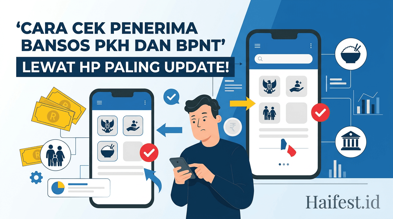 Cara Cek Penerima Bansos PKH dan BPNT Lewat HP Paling Update!