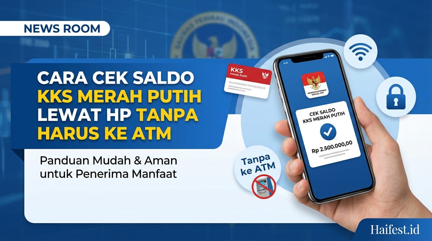 Cara Cek Saldo KKS Merah Putih Lewat HP Tanpa Harus ke ATM