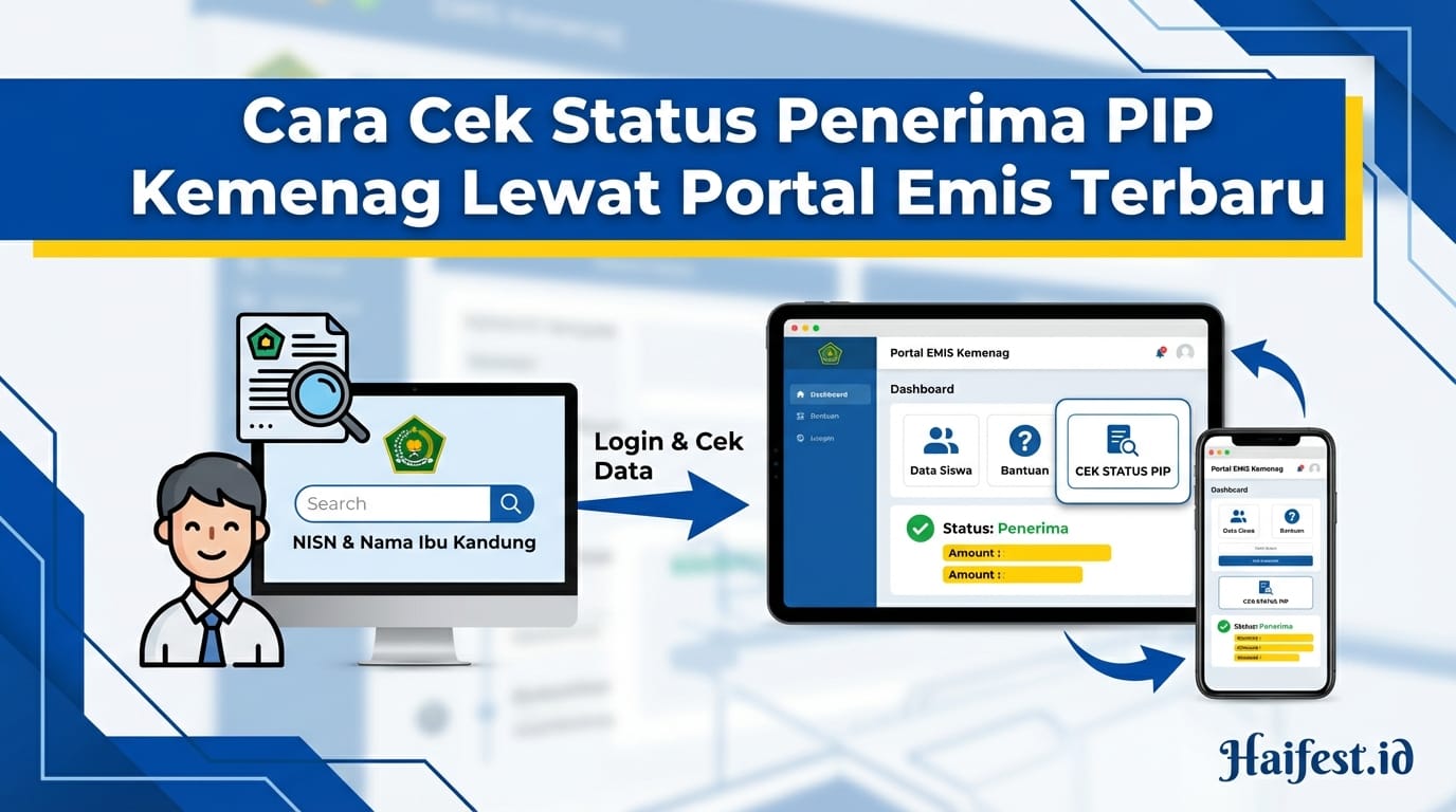 Cara Cek Status Penerima PIP Kemenag Lewat Portal Emis Terbaru