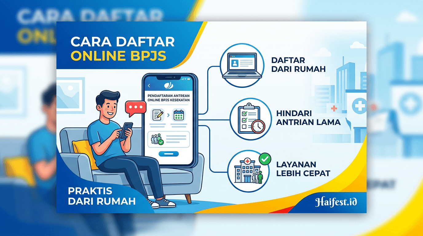 Cara Daftar Antrean Online BPJS Kesehatan dari Rumah Agar Tidak Menunggu Lama