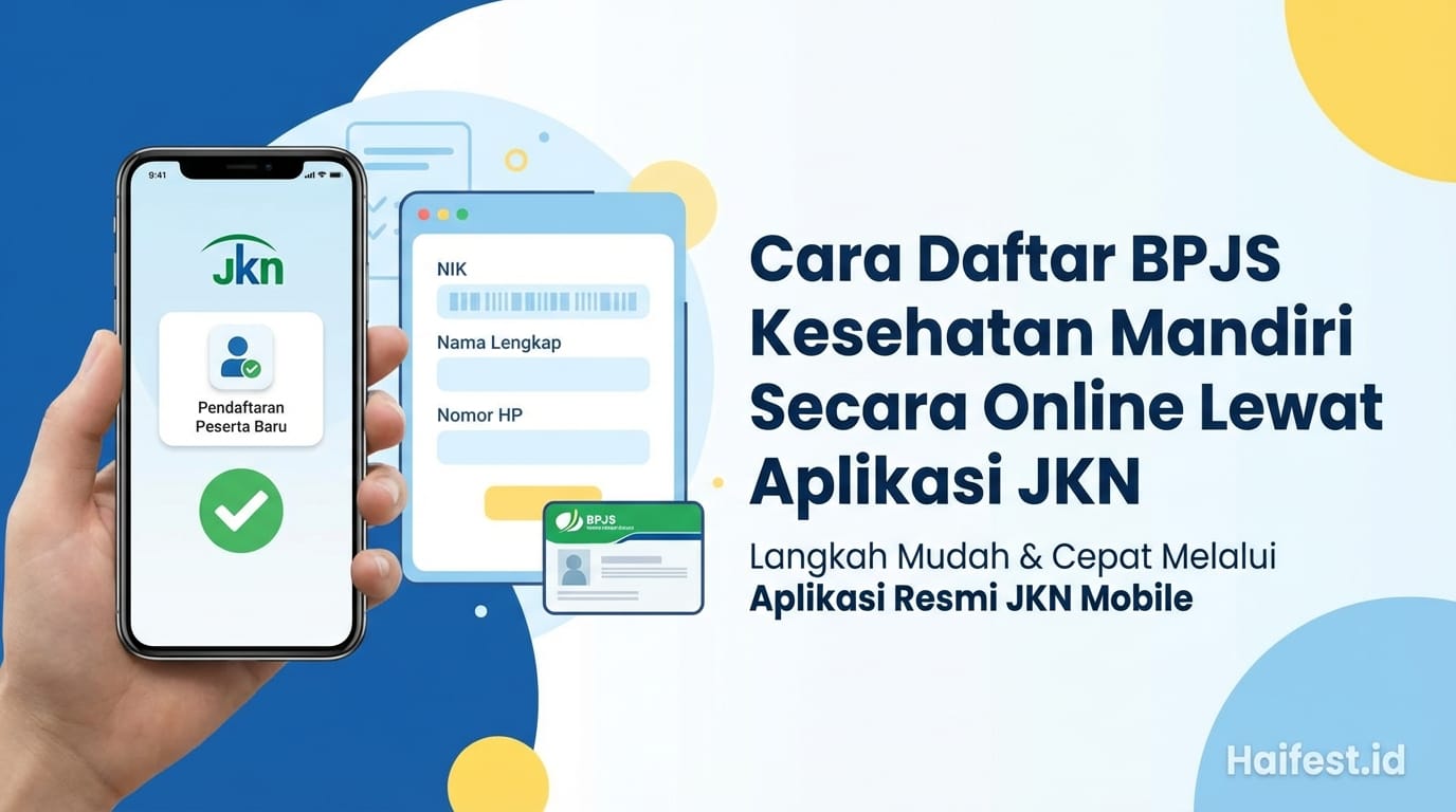 Cara Daftar BPJS Kesehatan Mandiri Secara Online Lewat Aplikasi JKN