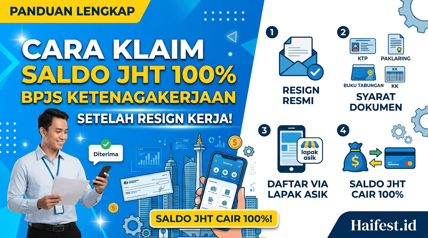 Cara Klaim Saldo JHT BPJS Ketenagakerjaan 100 Persen Setelah Resign Kerja!