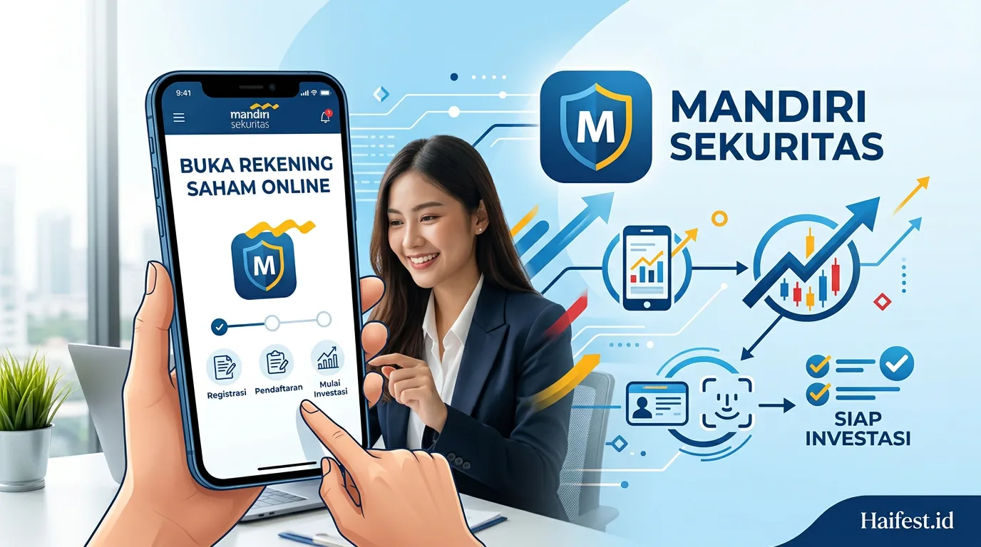 Cara Membuka Rekening Saham di Mandiri Sekuritas Cukup Lewat Smartphone