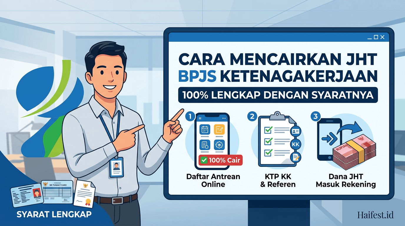 Cara Mencairkan JHT BPJS Ketenagakerjaan 100 Persen Lengkap dengan Syaratnya