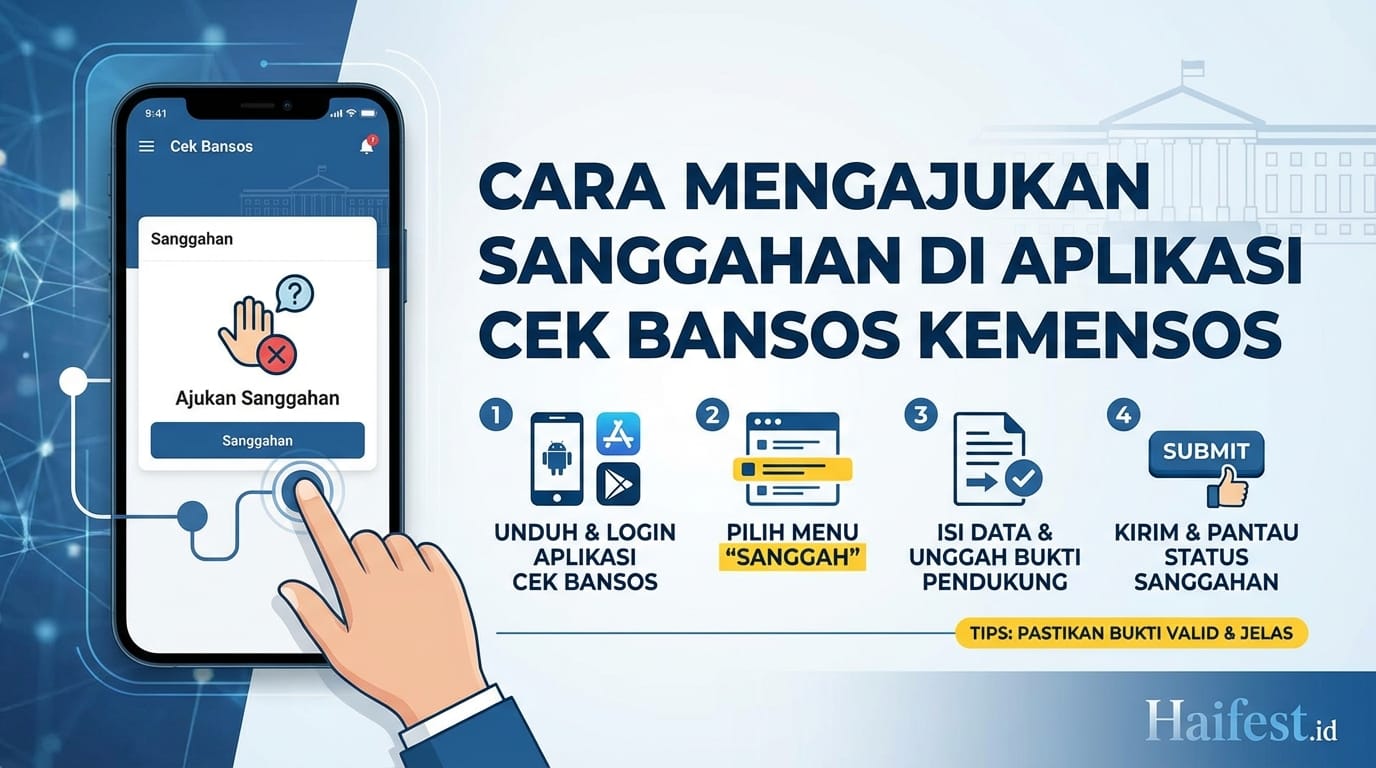 Cara Mengajukan Sanggahan di Aplikasi Cek Bansos Kemensos