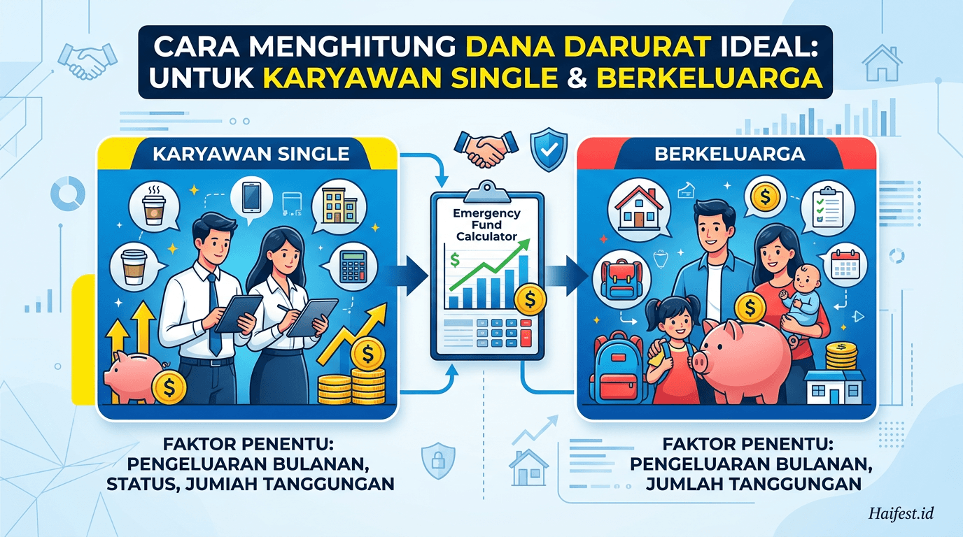 Cara Menghitung Dana Darurat Ideal untuk Karyawan Single dan Berkeluarga