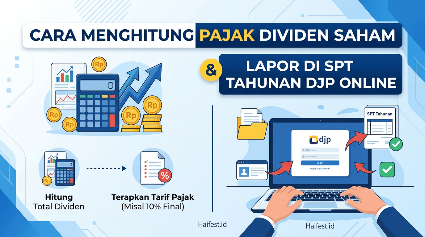 Cara Menghitung Pajak Dividen Saham dan Lapor di SPT Tahunan DJP Online