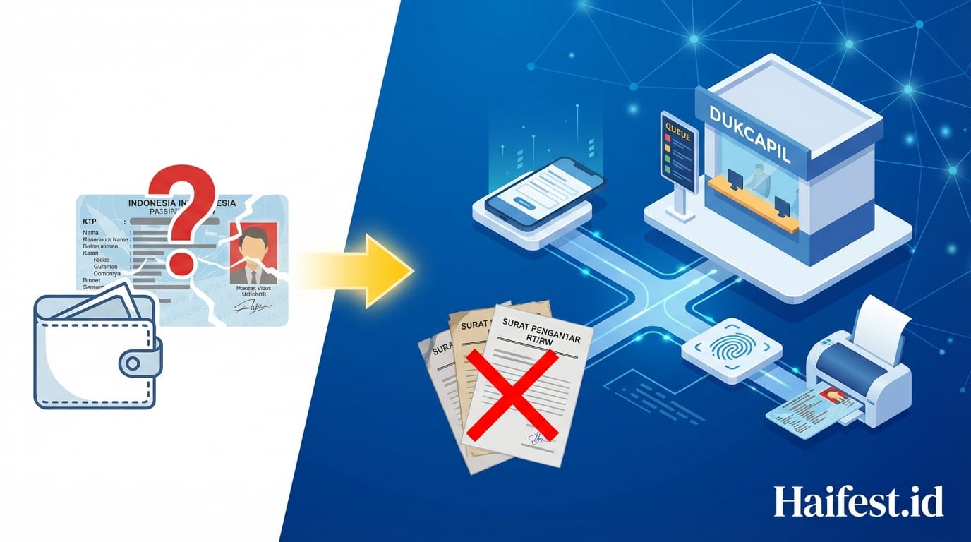 Cara Mengurus KTP Hilang di Dukcapil Tanpa Surat Pengantar