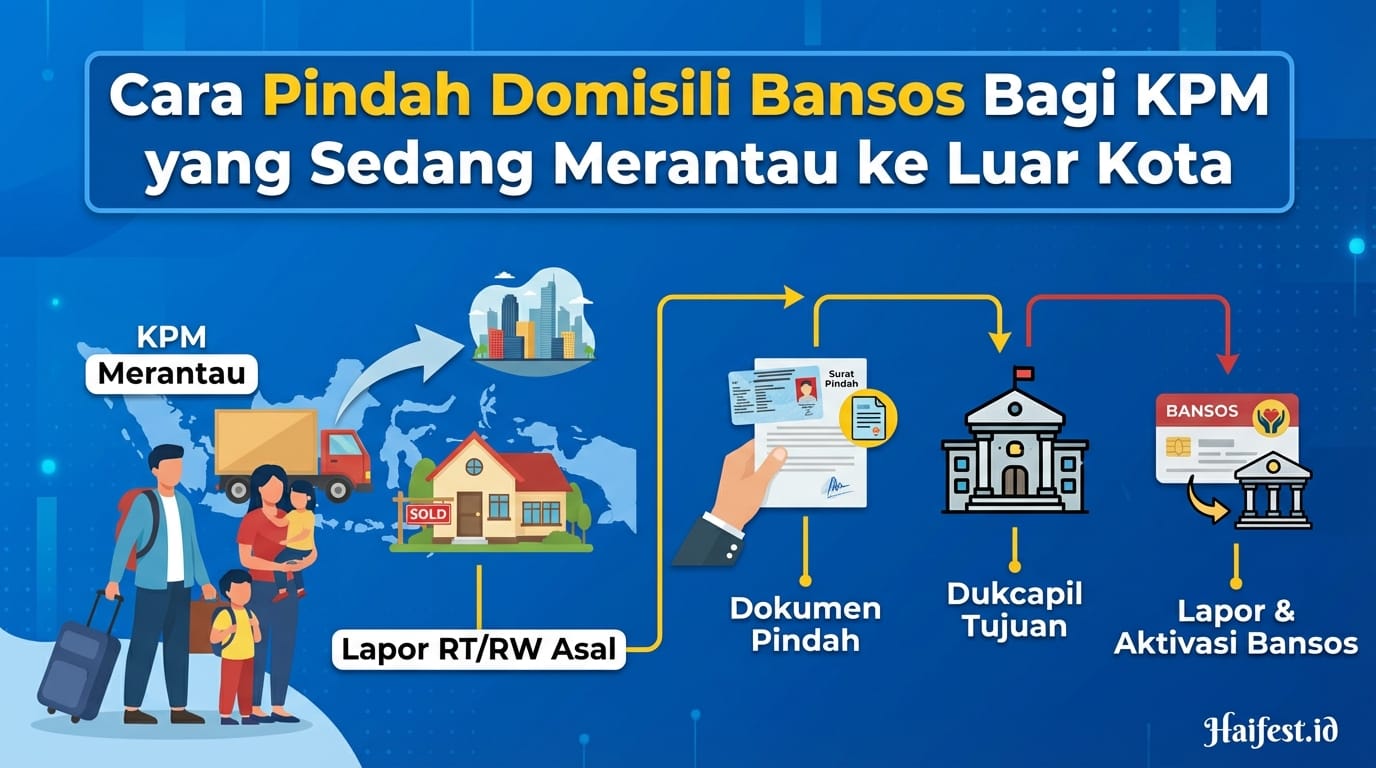 Cara Pindah Domisili Bansos Bagi KPM yang Sedang Merantau ke Luar Kota