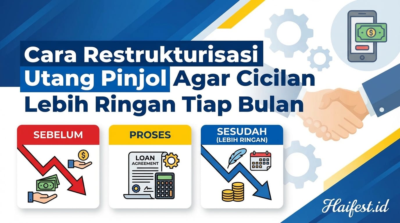 Cara Restrukturisasi Utang Pinjol Agar Cicilan Lebih Ringan Tiap Bulan