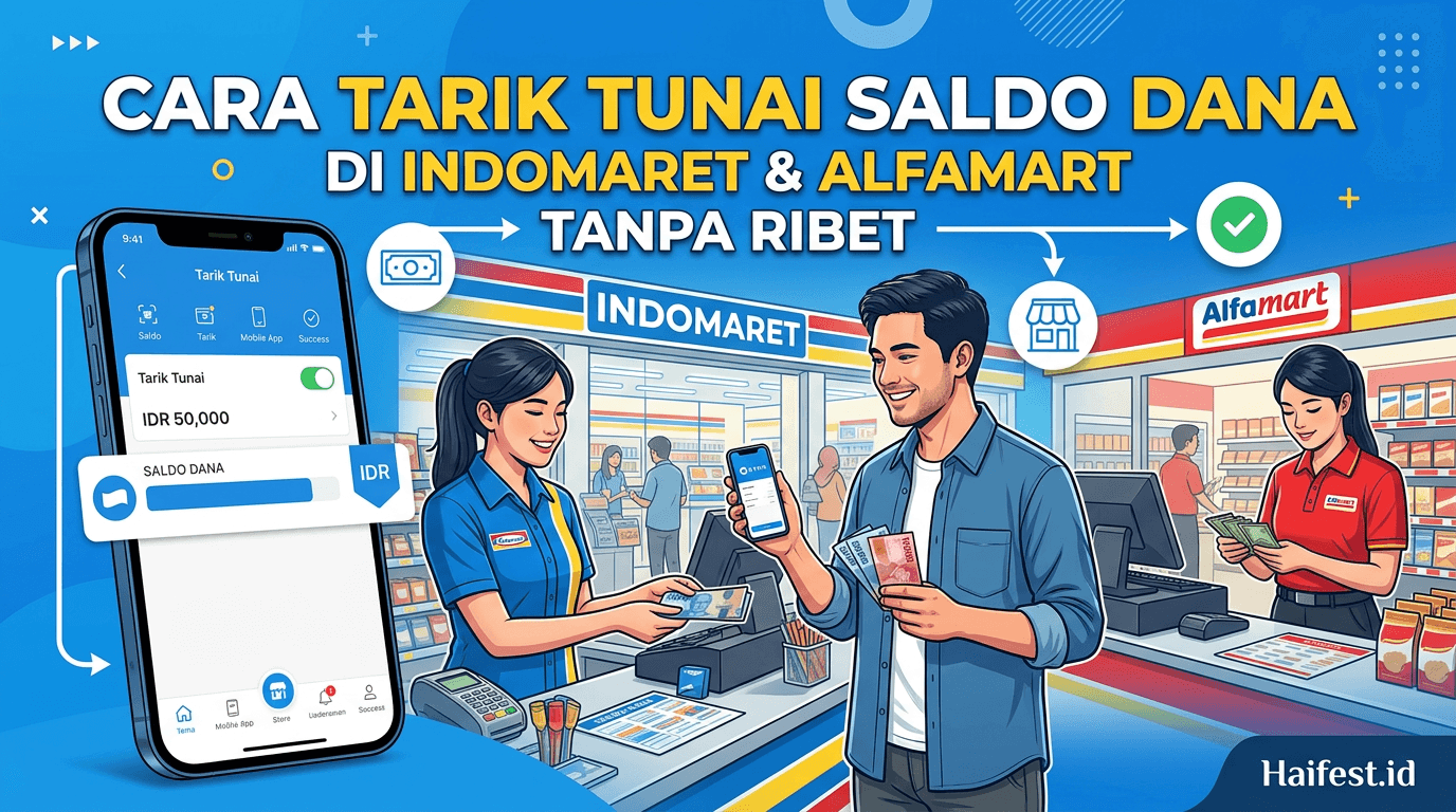 Cara Tarik Tunai Saldo DANA di Indomaret dan Alfamart Tanpa Ribet