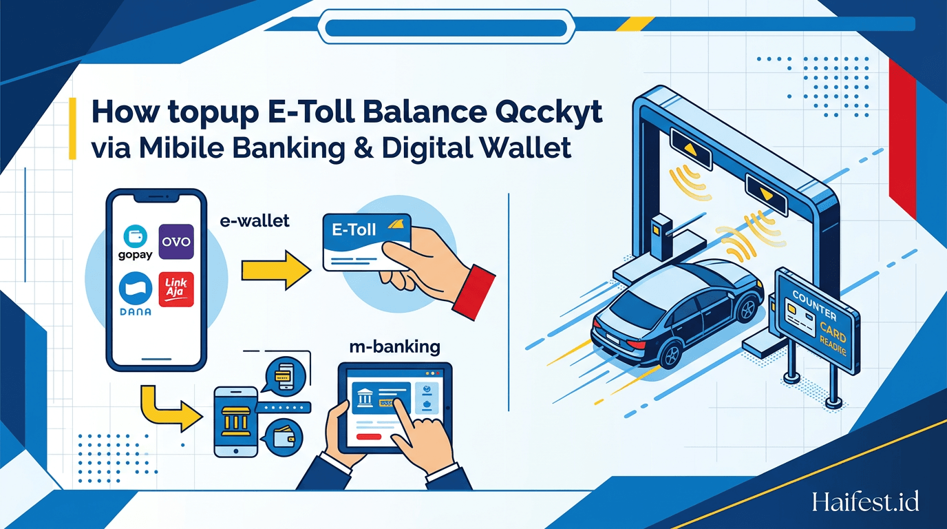 Cara Top Up Saldo E-Toll via M-Banking dan Dompet Digital Paling Cepat