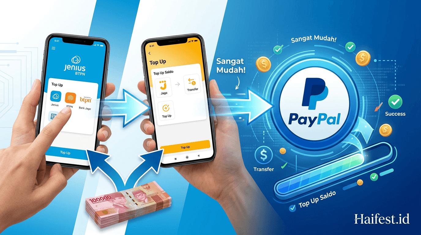 Cara Top Up Saldo PayPal Lewat Jenius BTPN dan Bank Jago Sangat Mudah!