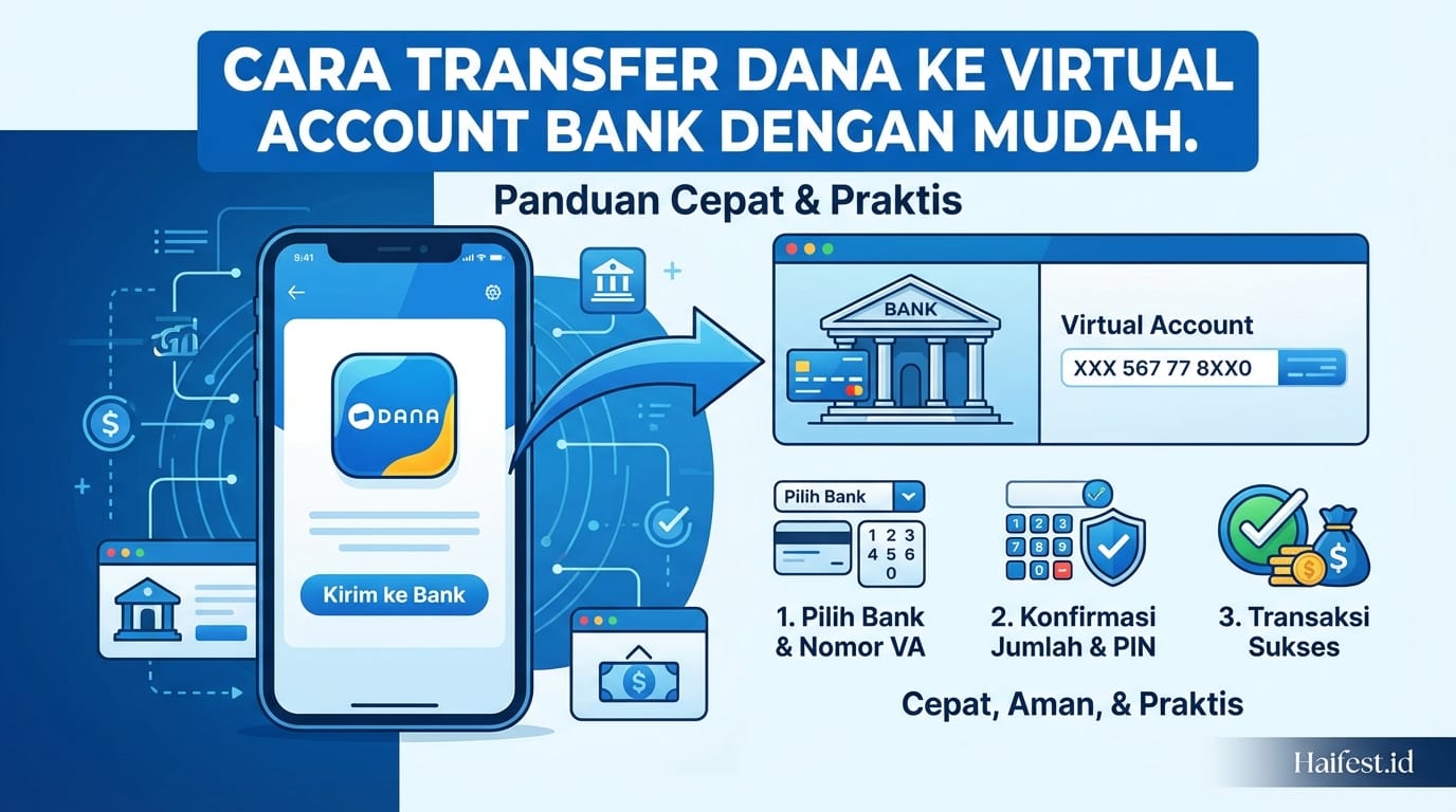 Cara Transfer DANA ke Virtual Account Bank dengan Mudah