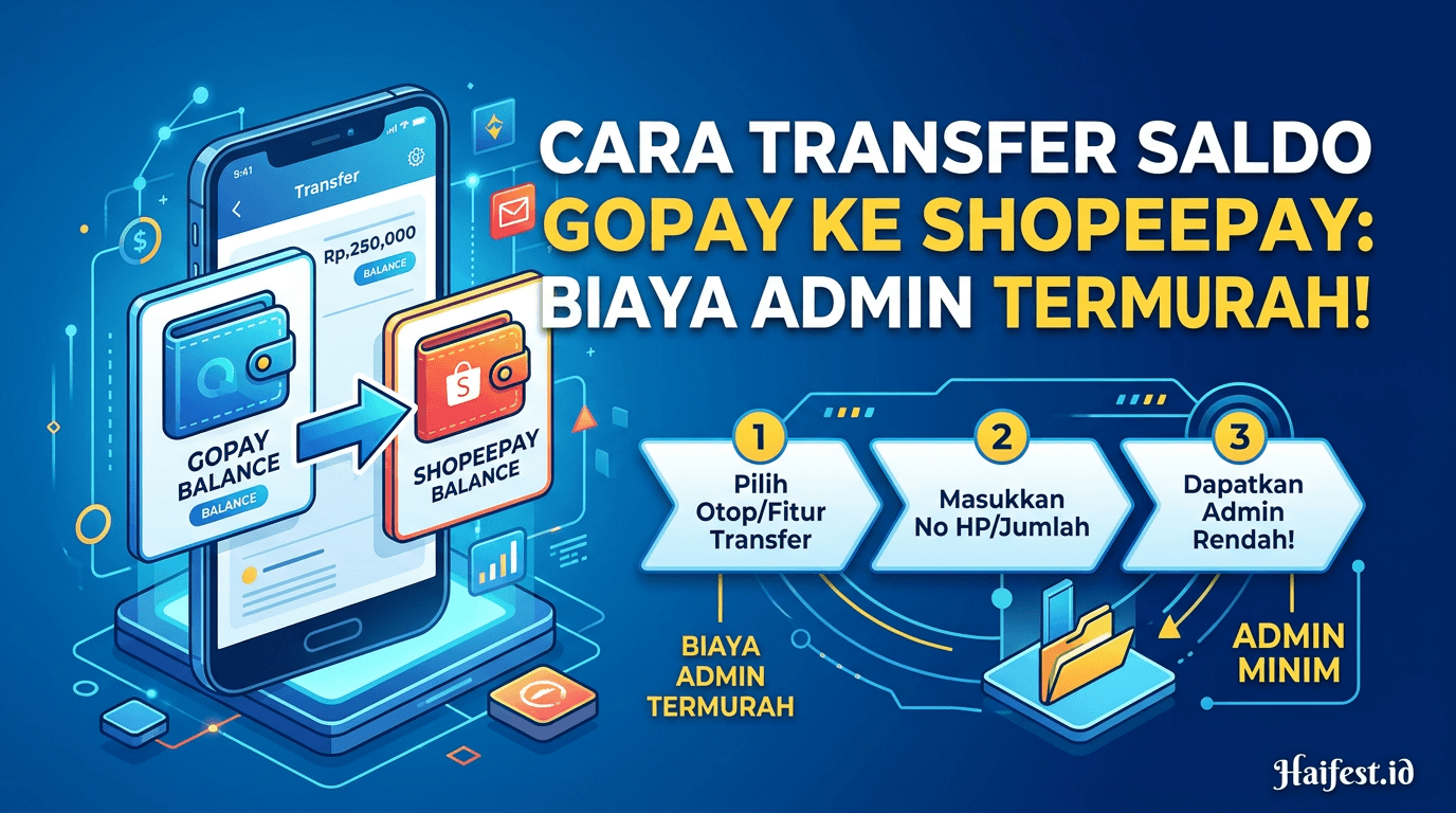 Cara Transfer Saldo GoPay ke ShopeePay dengan Biaya Admin Termurah
