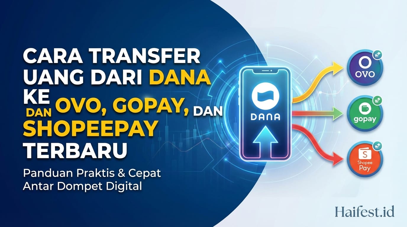 Cara Transfer Uang dari DANA ke OVO, GoPay, dan ShopeePay Terbaru