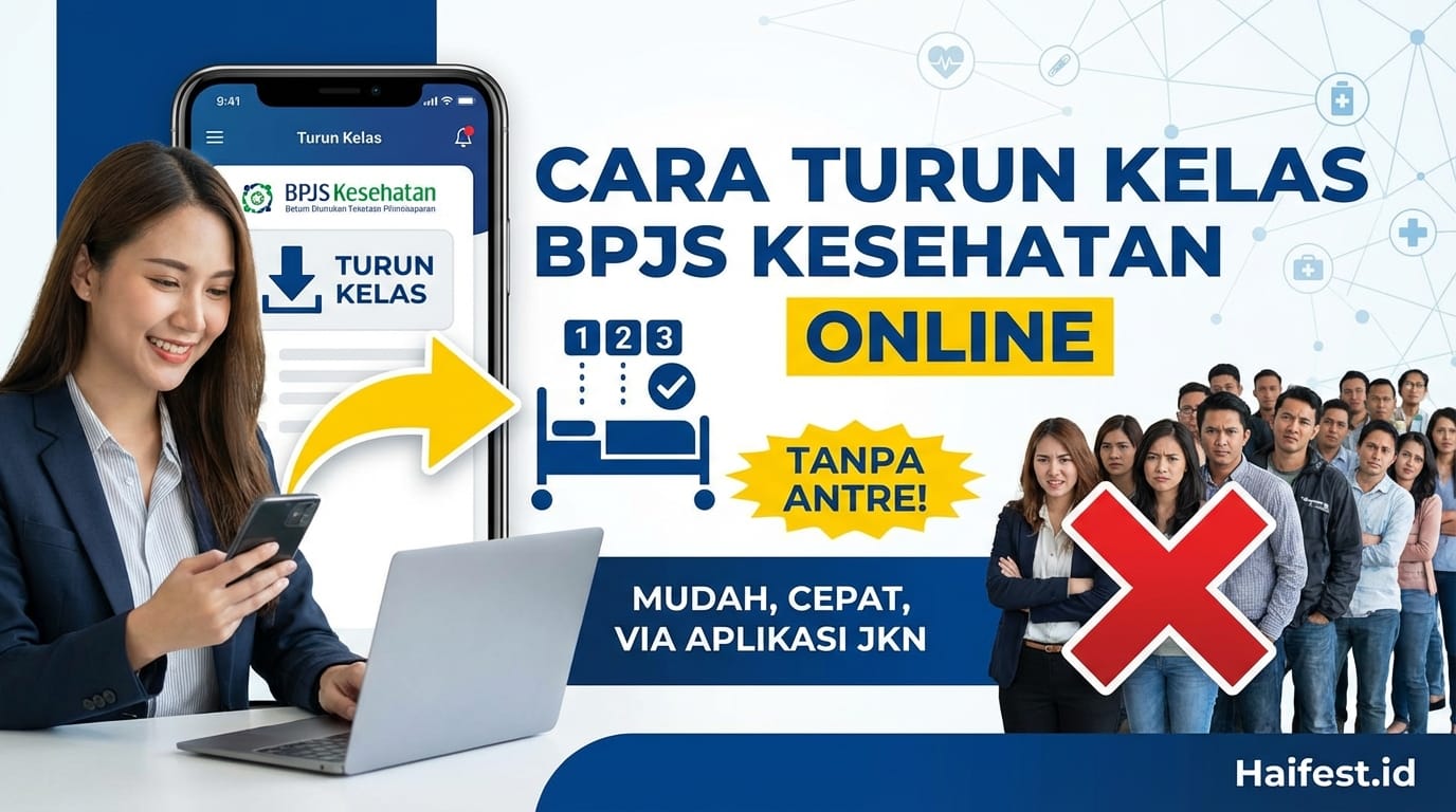 Cara Turun Kelas BPJS Kesehatan Secara Online Tanpa Perlu Antre