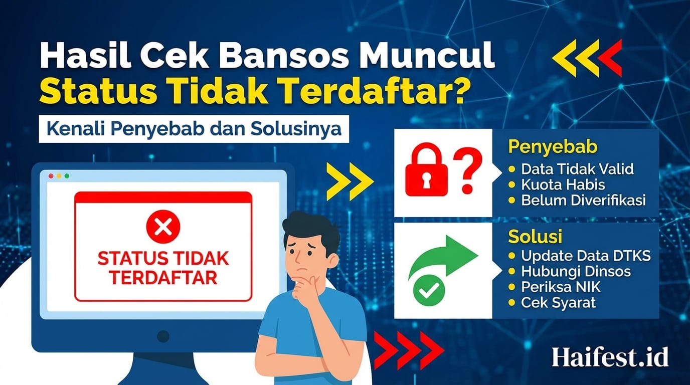 Hasil Cek Bansos Muncul Status Tidak Terdaftar? Kenali Penyebab dan Solusinya