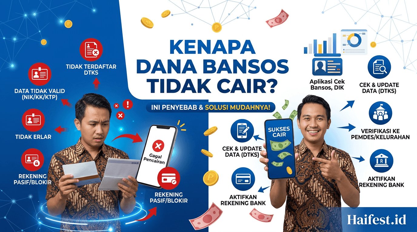 Kenapa Dana Bansos Tidak Cair? Ini Penyebab dan Solusi Mudahnya!