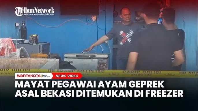 Mayat Pegawai Ayam Geprek Ditemukan di Freezer Bekasi