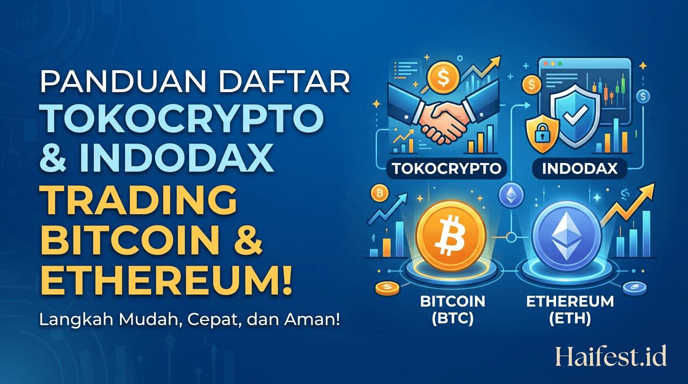 Panduan Daftar Tokocrypto dan Indodax untuk Trading Bitcoin dan Ethereum!