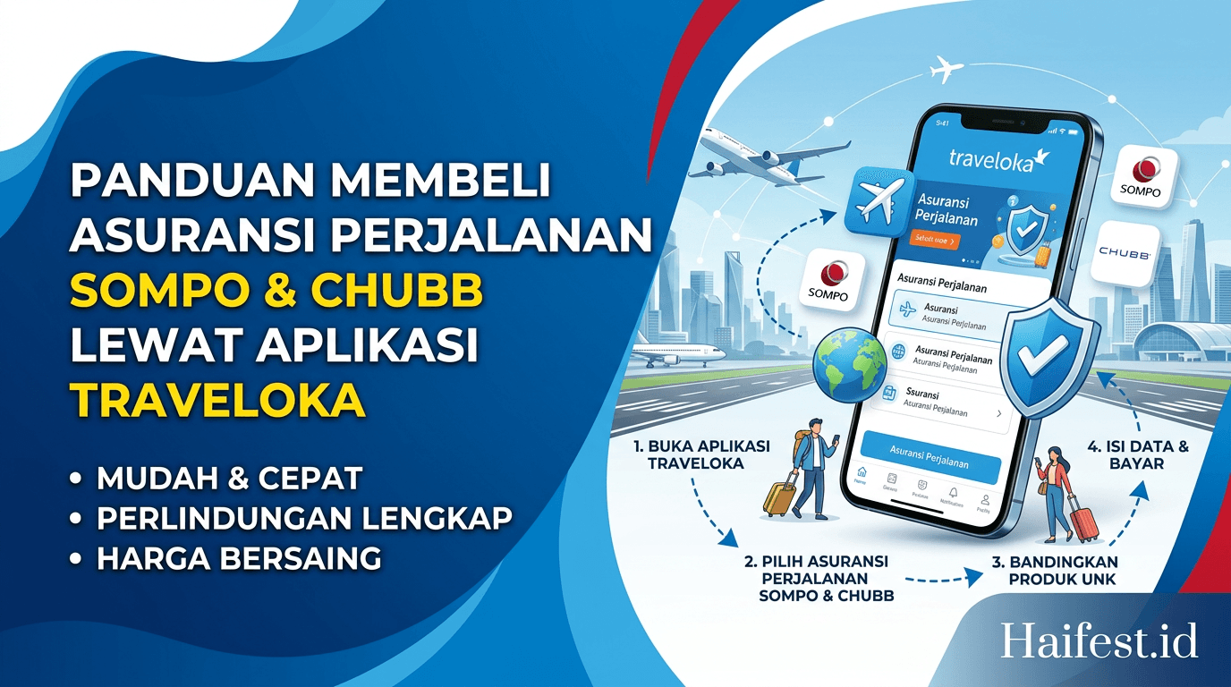 Panduan Membeli Asuransi Perjalanan Sompo dan Chubb Lewat Aplikasi Traveloka