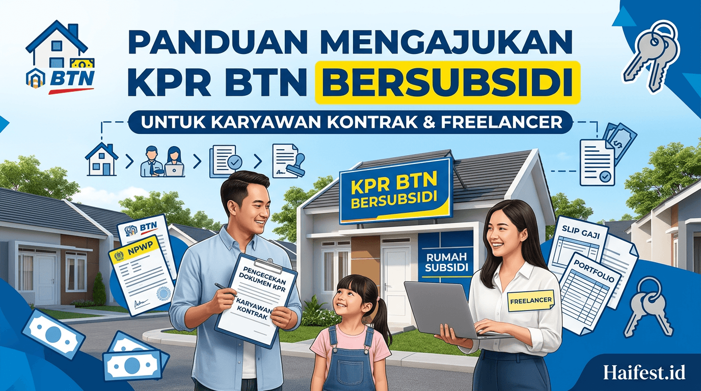 Panduan Mengajukan KPR BTN Bersubsidi untuk Karyawan Kontrak dan Freelancer