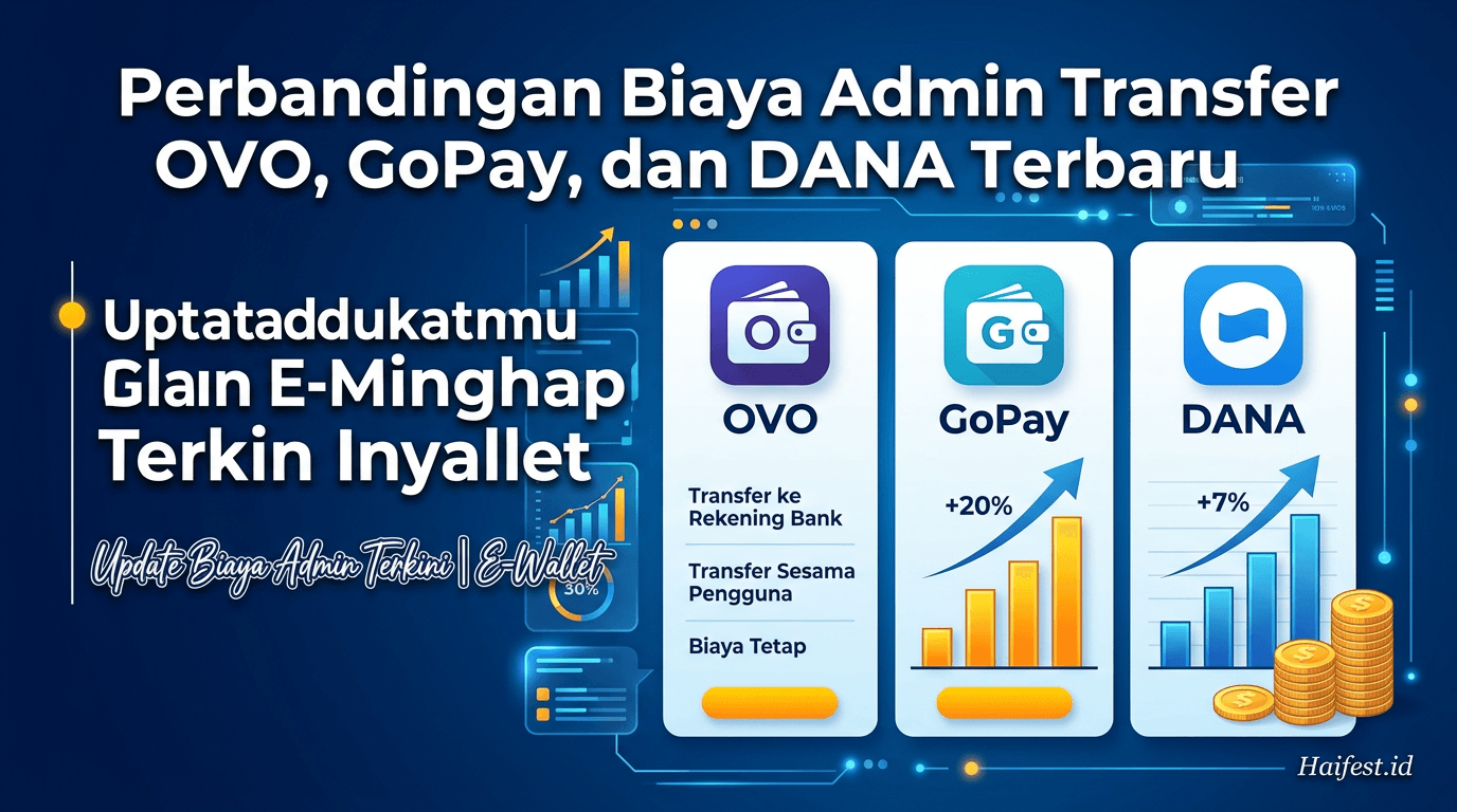 Perbandingan Biaya Admin Transfer OVO, GoPay, dan DANA Terbaru