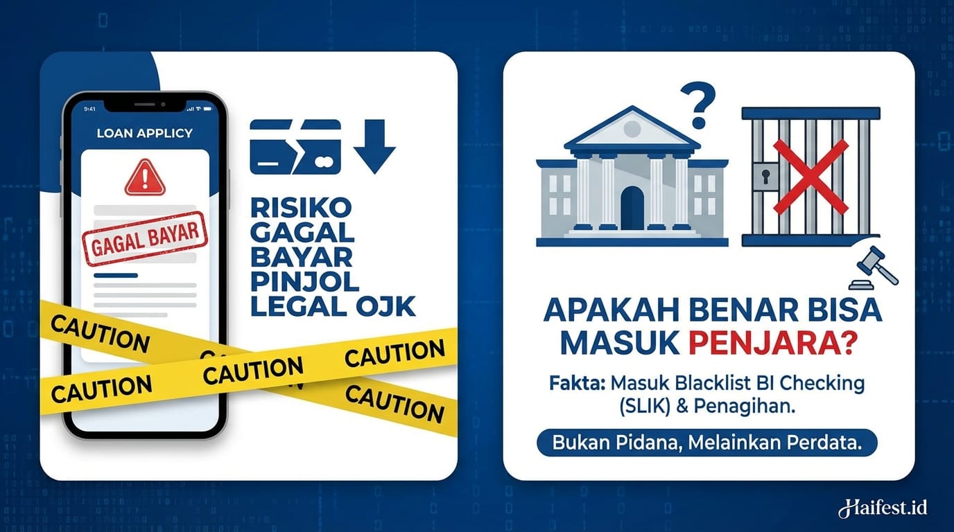Risiko Gagal Bayar Pinjol Legal OJK: Apakah Benar Bisa Masuk Penjara?