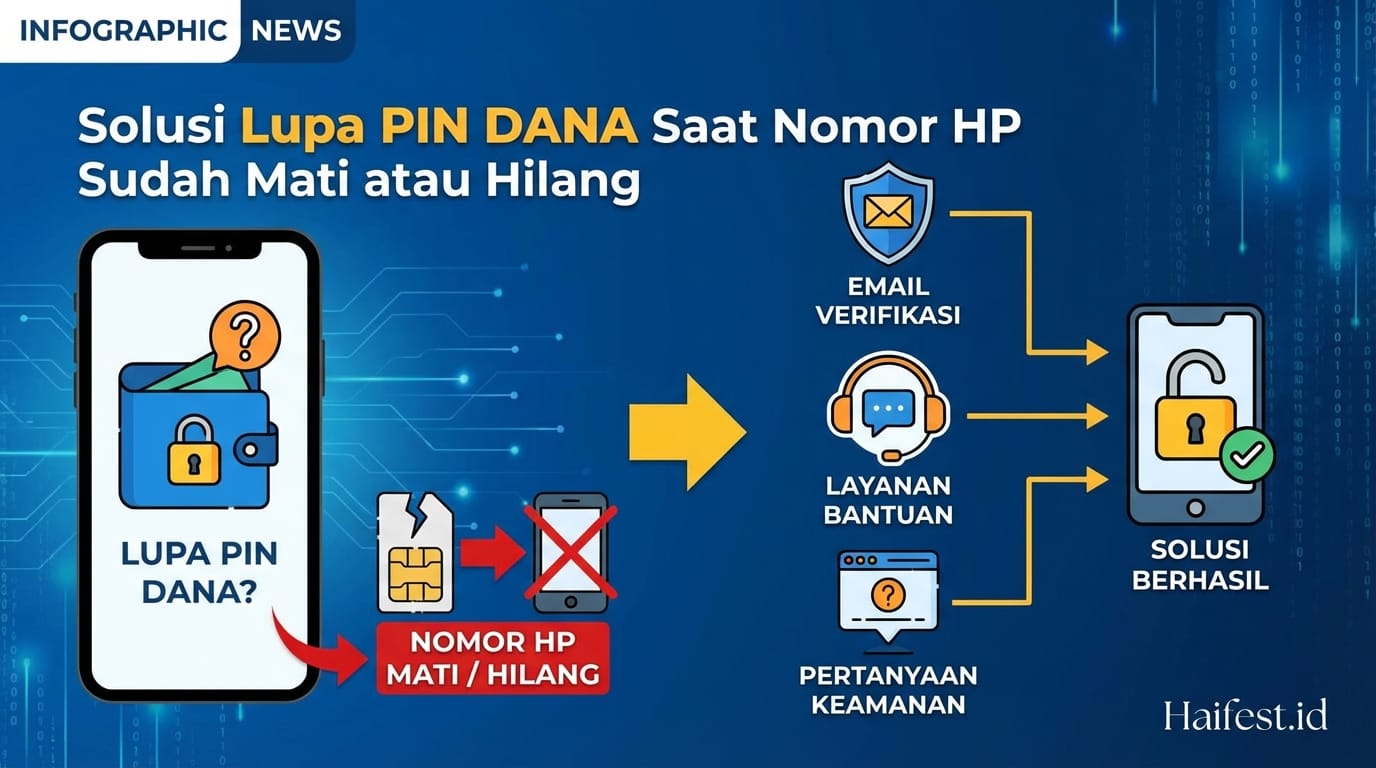 Solusi Lupa PIN DANA Saat Nomor HP Sudah Mati atau Hilang