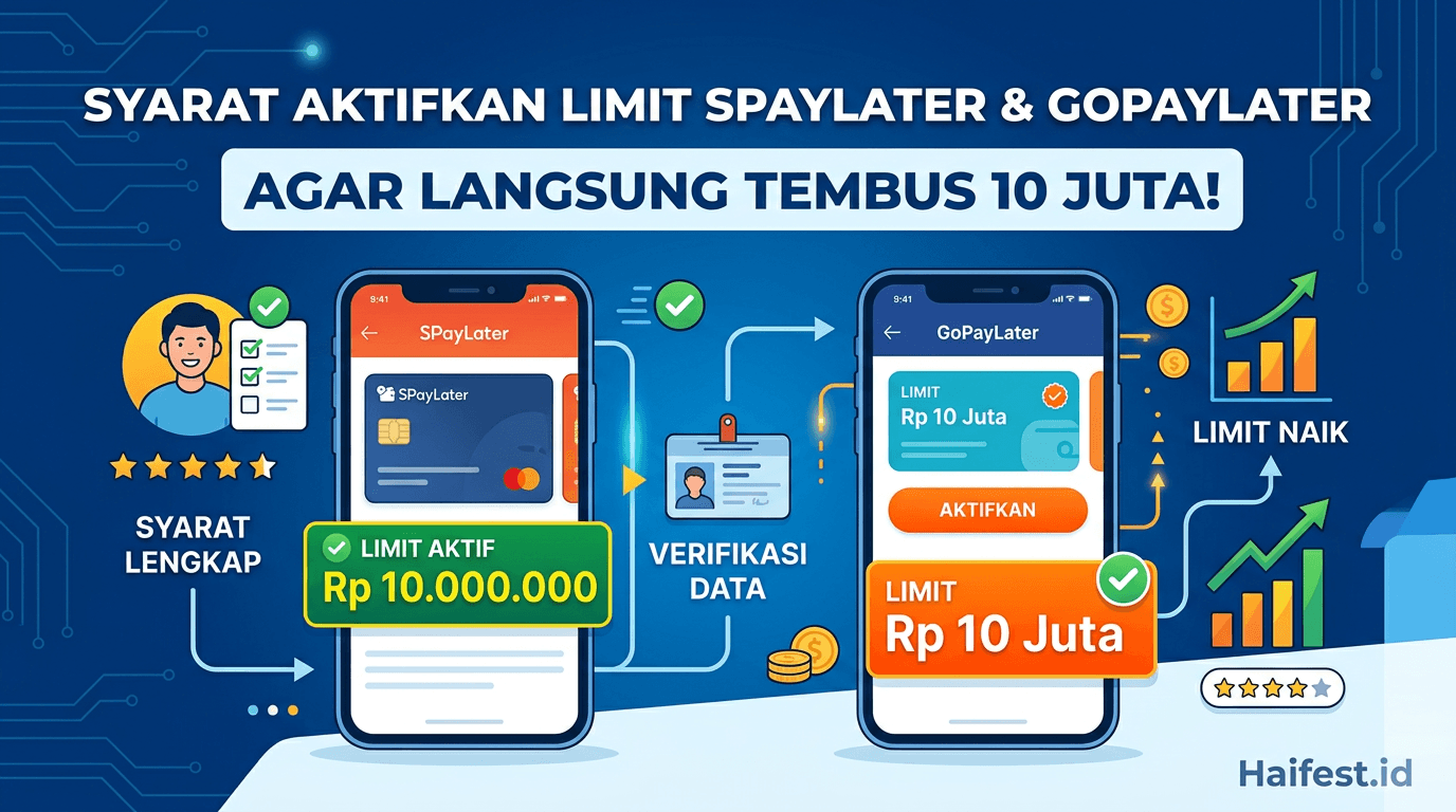 Syarat Aktifkan Limit SPayLater dan GoPayLater Agar Langsung Tembus 10 Juta!