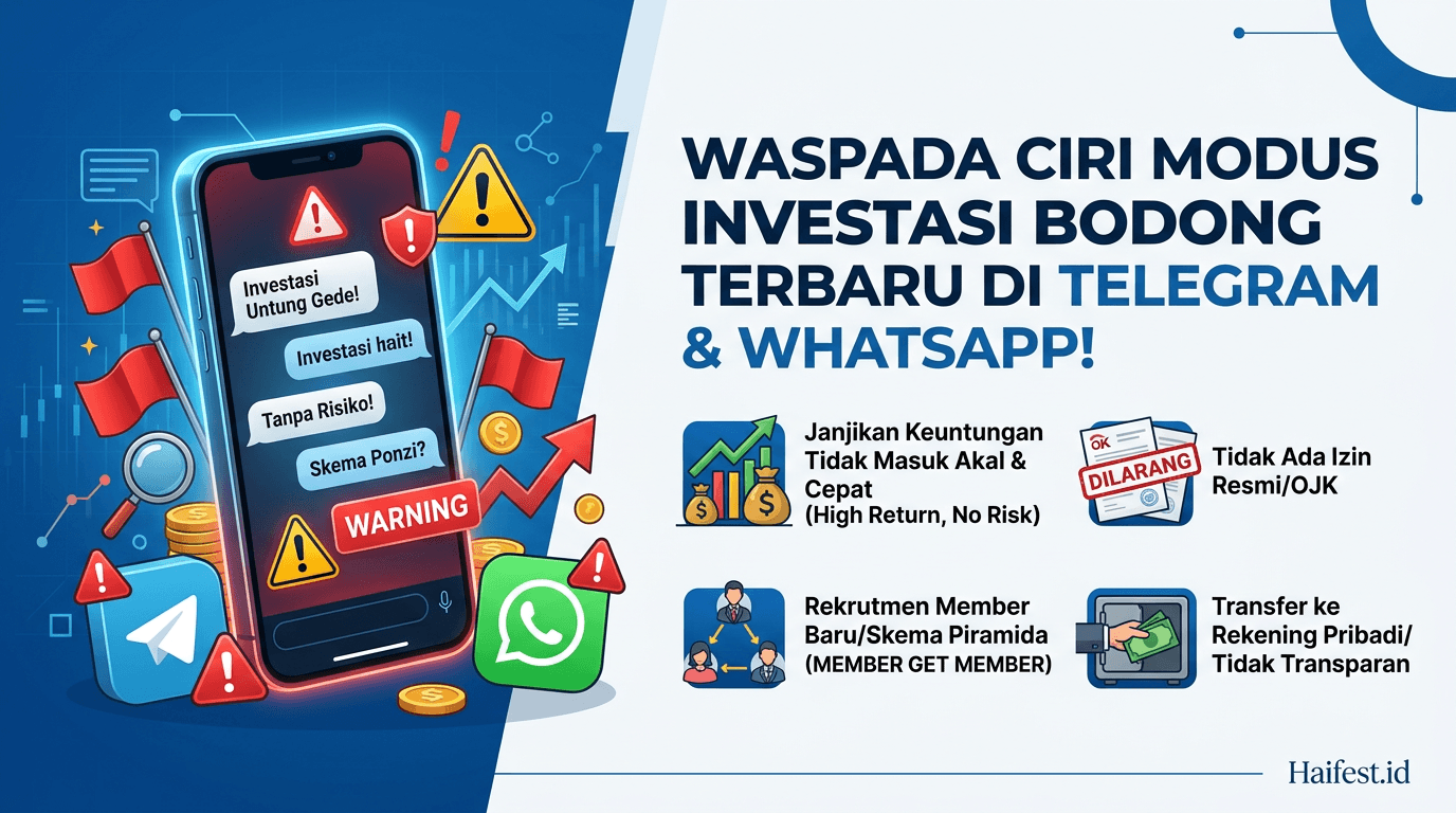 Waspada Ciri Modus Investasi Bodong Terbaru di Telegram dan WhatsApp!