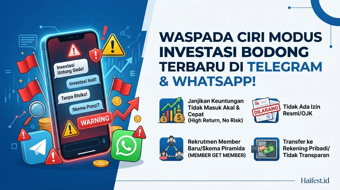 Waspada Ciri Modus Investasi Bodong Terbaru di Telegram dan WhatsApp!